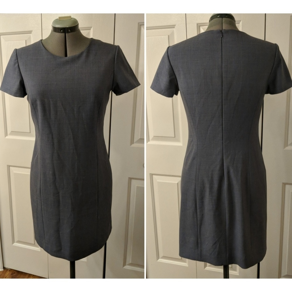 Theory Slate Blue A-Line Dress Size 04